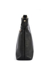 Black leather women's messenger bag TORES-1151-99(Z25)