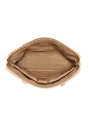 Beige women's laptop bag TOREC-1130-1A(W26), product view from the inside on a white background.