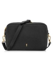 Black leather women's handbag TORES-0732C-99(W25)-01