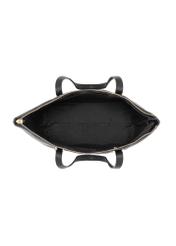 Black women's shopper bag TOREC-0953A-9I(Z26), product view from the inside on a white background.