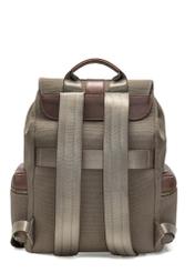 Men's khaki backpack TORMN-0371-55(Z25), product view from the back on a white background.