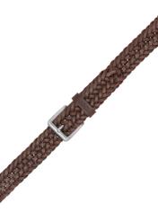 Brown braided men's belt PASMS-0283-1I(W26)