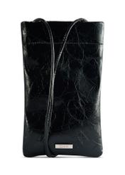 Black glossy pouch TOREC-1114-99(Z25), front view of the product on a white background.