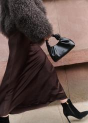 Chocolate long women's skirt SPCDT-0117-90(Z25)