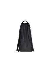 Women's black leather crossbody bag TORES-1316A-99(Z26), side view on a white background.
