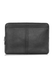 Black leather men's briefcase TORMS-0446-99(W25)-01