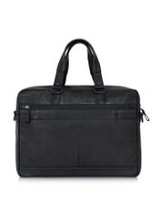 Black leather briefcase for men TORMS-0415-99(W24)-05