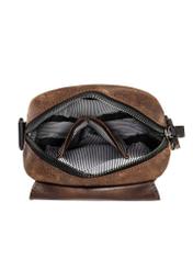 Brown leather men's bag with flap TORMS-0105B-79(Z24)-06