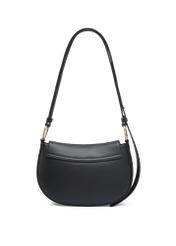Black women's shoulder bag TOREC-1377-99(Z26) - product view from the back, on a white background.
