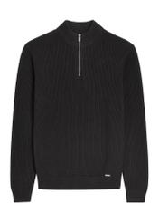 Black men's sweater SWEMT-0175-99(Z26), front product view on white background.