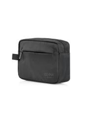 Black men's cosmetic bag TORMN-0267C-99(Z25), diagonal product view on white background.