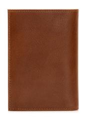 Men's cognac wallet PORMS-0300A-88(Z25), back view of the product on a white background.