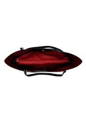 Black women's shopper bag TOREC-1296-9I(Z26), product view from above on a white background.
