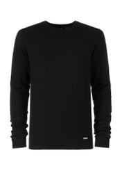 Black men's sweater SWEMT-0127-99(W23)-03