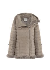 Kurtka puchowa damska z troczkami KURDT-0099-81(Z18)-02