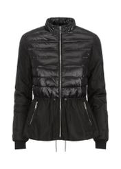 Women's quilted jacket with welt KURDT-0421-99(W23)-04