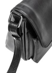 Women's leather handbag with buckle TORES-1160-99(Z25), close-up of the product detail on a white background.