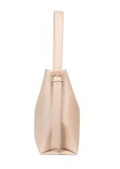 Beige women's shopper handbag TOREC-0903-1B(W26), side product view on white background.