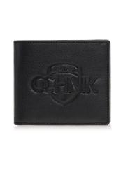 Men's leather wallet with embossing PORMS-0009A-99(W23)-01