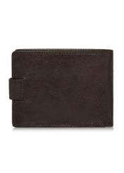 Leather clasp brown men's wallet PORMS-0606-89(W24)-03