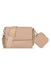 Beige women's handbag with purse TOREC-0767A-81(W24)-05