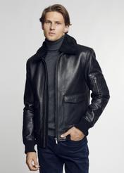 Krótka sportowa kurtka męska bomber jacket KURMS-0206-1148(Z21)-01