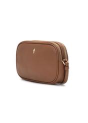 Small camel-colored leather women's handbag TORES-0466E-1D(W26) - diagonal product view on a white background.