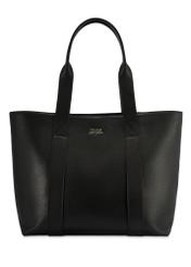 Black elegant women's shopper bag TORES-1200-99(Z25), product view from the front on a white background.