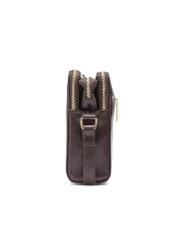 Brown leather women's handbag TORES-1141-89(Z25), product view from the side on a white background.