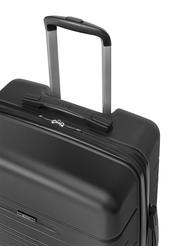 Large suitcase on wheels WALAB-0083-99-28(W26) - close-up of detail, on white background.