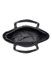 Black women's handbag with logo TOREC-0776-99(W23)-05