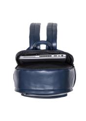 Elegant navy blue men's backpack PLCMN-0012-69(W23)-05