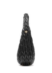 Black women's shoulder bag TOREC-1101-99(Z25), side view of the product on a white background.