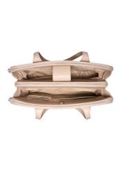 Large ecru handbag TOREC-1323-0B(Z26) - product view from above, on a white background.