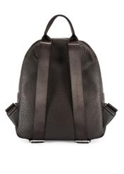 Dark brown women's backpack TOREC-0996A-89(Z25), product view from the back on a white background.