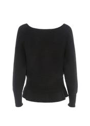 Black women's waist sweater SWEDT-0126-99(Z22)-02