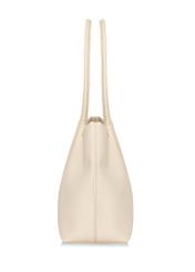 Cream large women's handbag TOREC-1031-12(W25)-03