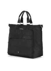 Large black unpadded women's bag TOREN-0274-99(W24)-02