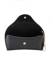 Black glasses case POREC-0435-99(W26), product view inside on white background.