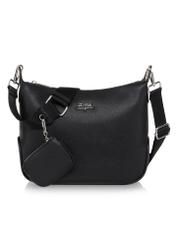 Black women's hobo style handbag TOREC-0829A-99(Z25) - front product view on white background.