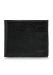 Black leather unbuttoned men's wallet PORMS-0555-99(W24)-01