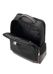 Black large men's backpack TORMN-0435-9J(Z26) - diagonal view of the product, on a white background.