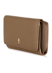 Large beige leather women's wallet PORES-0801C-81(Z23)-02