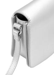 Silver women's handbag TOREC-1070-91(Z25), close-up of the product detail on a white background.