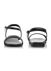 Leather black classic sandals BUTYD-1055-99(W24)-03