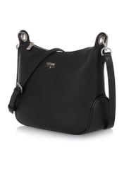 Black women's hobo-style handbag TOREC-0829A-99(Z25) - diagonal product view on white background.