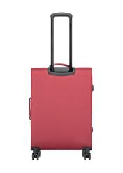 Medium suitcase on wheels WALNY-0045-4B-24(W26), product view from the back on a white background.