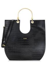 Black women's croco handbag TOREC-0728-97(Z24)-01