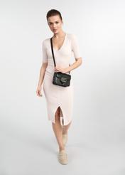 Black small women's croco bag TOREC-1009-97(W25)