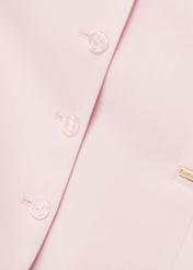 Light pink women's vest KAMDT-0032-5A(W26) - close-up detail, on white background.